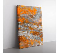 Take Me Out Abstract Canvas Wall Art Print Ready to Hang, Framed Picture for Living Room Bedroom Home Office Décor, 50x35 cm (20x14 Inch)