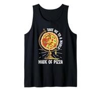 Take Me to A World Made of Pizza Globe Fantasy Tank Top