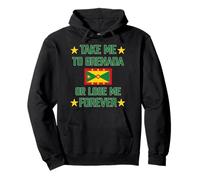 Take Me to Grenada or Lose Me Forever Caribbean Flag Cruise Pullover Hoodie
