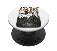 Take Me To Salem Haunted Witch Night PopSockets Adhesive PopGrip