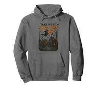 Take Me To Salem Haunted Witch Night Pullover Hoodie