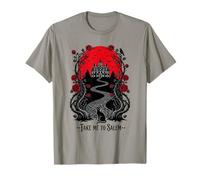 Take Me to Salem Witchy Halloween Cat Design T-Shirt