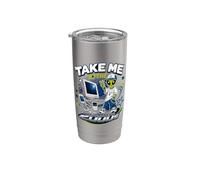 Take Me to The 2000s Retro Alien Y2K Millennium Throwback Stainless Steel Insulated Tumbler