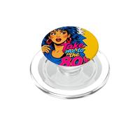 Take Me To The 80s Retro Pop Art Big Hair Glam Girl PopSockets PopGrip for MagSafe
