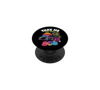 Take Me To The 80s Retro Synthwave Alien Throwback Nostalgia PopSockets Adhesive PopGrip