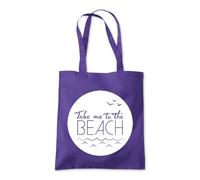 Take Me To The Beach Holiday Tote Shopping Bag 10 Litres Capacity 42 x 38cm