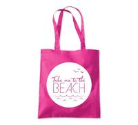 Take Me To The Beach Holiday Tote Shopping Bag 10 Litres Capacity 42 x 38cm