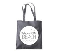 Take Me To The Beach Holiday Tote Shopping Bag 10 Litres Capacity 42 x 38cm