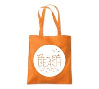 Take Me To The Beach Holiday Tote Shopping Bag 10 Litres Capacity 42 x 38cm