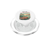 Take Me To The Beach Retro Sunset Drive PopSockets PopGrip for MagSafe