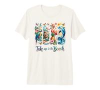 Take Me to The Beach Tropical Animals Premium T-Shirt