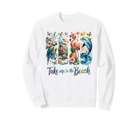 Take Me To The Beach Tropical Animals Sweatshirt