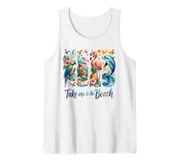 Take Me to The Beach Tropical Animals Tank Top