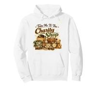 Take Me To The Charity Shop Funny Vintage Mens Womens Pullover Hoodie