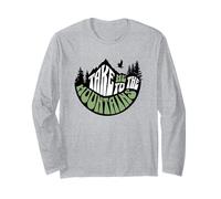 Take Me to The Mountains Hiking Eagle with Trees Long Sleeve T-Shirt