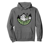 Take Me To The Mountains Hiking Eagle with Trees Pullover Hoodie