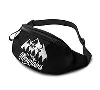 Take Me to The Mountains Waist Pack Adjustable Straps Pocket with Headphone Jack for Men&Women