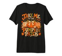Take Me to The Pumpkin Patch Fall Design Cute Retro Premium T-Shirt