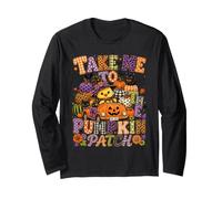 Take Me to The Pumpkin Patch Halloween Chick Witch Fall Car Long Sleeve T-Shirt