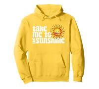Take Me To The Sunshine Cute Spring Fall Winter Yellow Pullover Hoodie