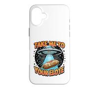 Take Me to Your Elote UFO Abduction Mexican Corn Funny Elote Case for iPhone 16 Plus