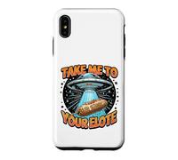 Take Me to Your Elote UFO Abduction Mexican Corn Funny Elote Case for iPhone XS Max