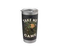 Take Me to Your Game Hunting Alien Hunter UFO Abduction Stainless Steel Insulated Tumbler