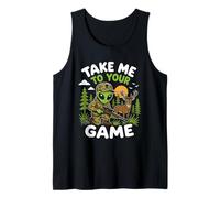 Take Me to Your Game Hunting Alien Hunter UFO Abduction Tank Top