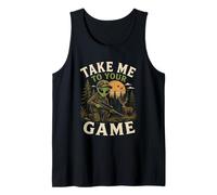 Take Me to Your Game Hunting Alien Hunter UFO Abduction Tank Top
