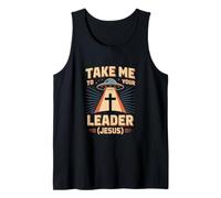 Take Me to Your Leader Jesus Christian Faith Tank Top