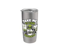 Take Me to Your Models Actuarial Analyst Alien Data Finance Stainless Steel Insulated Tumbler