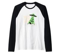 Take Me to Your Reader Funny UFO Alien Book Lover Pun Raglan Baseball Tee