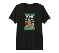 Take Me to Your Readers Alien Funny Reading Librarian Premium T-Shirt