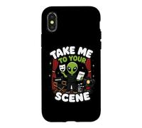 Take Me To Your Scene Acting Alien Theater Humor Drama Stage Case for iPhone X/XS