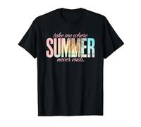 Take Me Where Summer Never Ends Value Graphic T-Shirt, Men, Black, XL