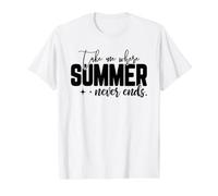 Take Me Where Summer Never Ends Value Graphic T-Shirt, Men, White, M