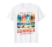 Take Me Where Sun Always Shines Tropical Beach Retro Surf T-Shirt