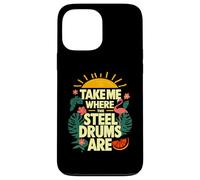 Take Me Where The Steel Drums Are - Flamingo Reggae Summer Case for iPhone 13 Pro Max