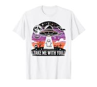 Take Me With You UFO Ghost Funny Halloween Costume T-Shirt