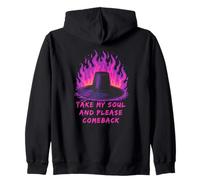 Take My Soul And Please Comeback Kids Matching Gat Halloween Zip Hoodie