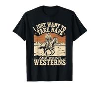 Take Naps And Watch Westerns Cowboy Boots Country Style T-Shirt