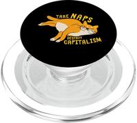 Take Naps, Destroy Capitalism - Funny Communist Cat PopSockets PopGrip for MagSafe