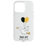 Take Off However You Can Goose Balloon Flying Motivation Case for iPhone 15 Pro Max