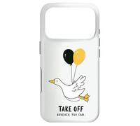 Take Off However You Can Goose Balloon Flying Motivation Case for iPhone 17 Pro