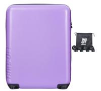 Take OFF Luggage Personal Item Suitcase 3.0 Expandable with Removable Wheels Converts from Carry-On into Under the Seat Luggage and fits Airline Sizers, Purple, 18 inch - 3.0