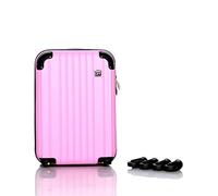 Take OFF Luggage Personal Item Suitcase 3.0 Expandable with Removable Wheels Converts from Carry-On into Under the Seat Luggage and fits Airline Sizers, Pink, 18 inch - 3.0