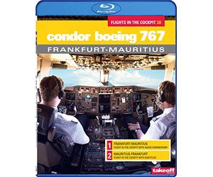 Take-off TV *** Condor Boeing 767 *** Frankfurt-Mauritius *** Flights in the Cockpit (3D) * (english)