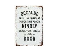 Take Off Your Shoes Sign Typography Print Household Sign Home Decor 5.5x8 Inch Modern Wall Art Decoration for Home Living Room Restaurant Office Cafe Bar Club Garage Men Cave