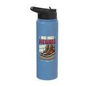 Take Only Pictures Leave Only Footprints Hiking Enthusiast Stainless Steel Insulated Water Bottle