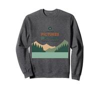 Take Only Pictures Leave Only Footprints Nature Lover Sweatshirt, Adult Unisex, Dark Heather Grey, L